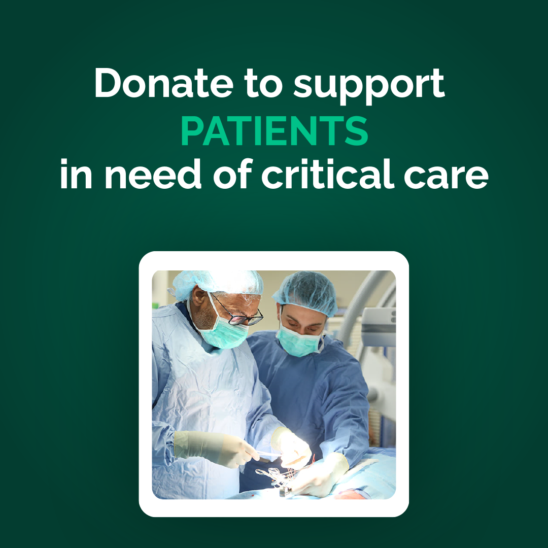 Donate to support patients in need of critical care